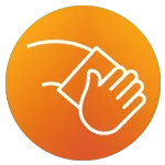 wiping surfaces icon
