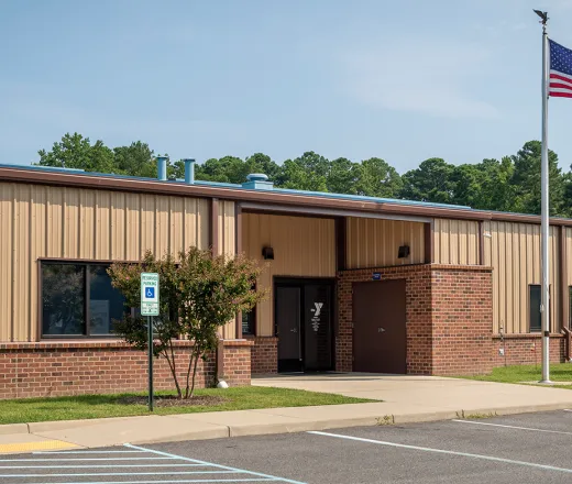 Exterior Front of the Mathews Family YMCA