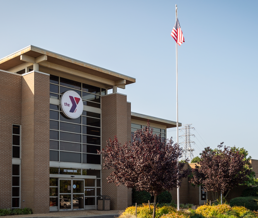 Exterior Front of the Tom &amp; Ann Hunnicutt Family YMCA
