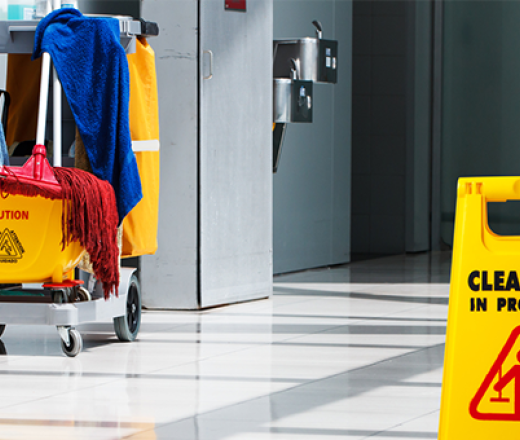 custodian cart for cleaning