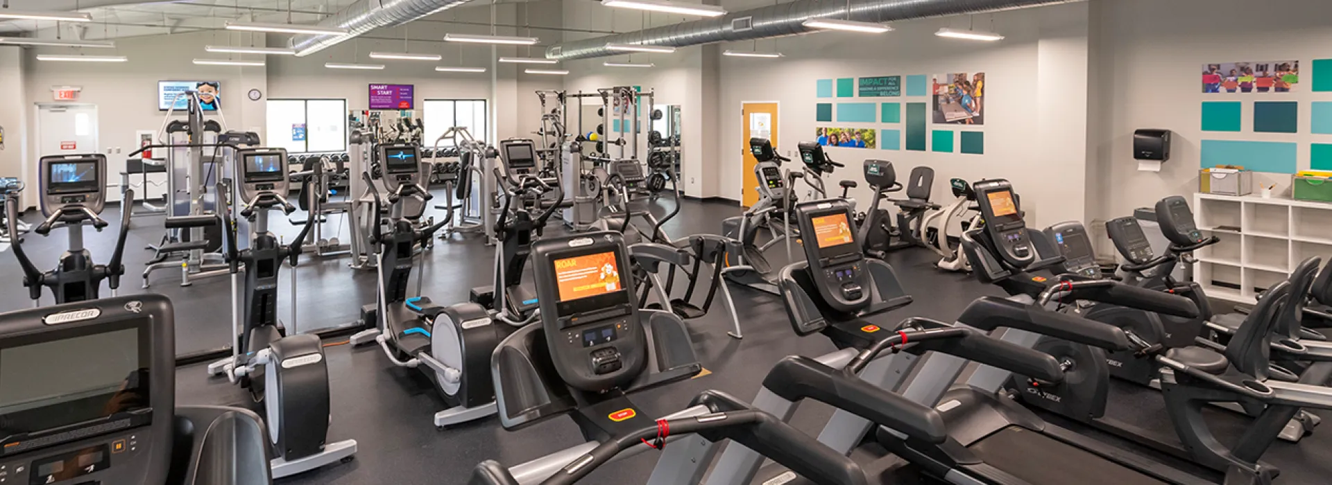 Treadmills on the wellness floor