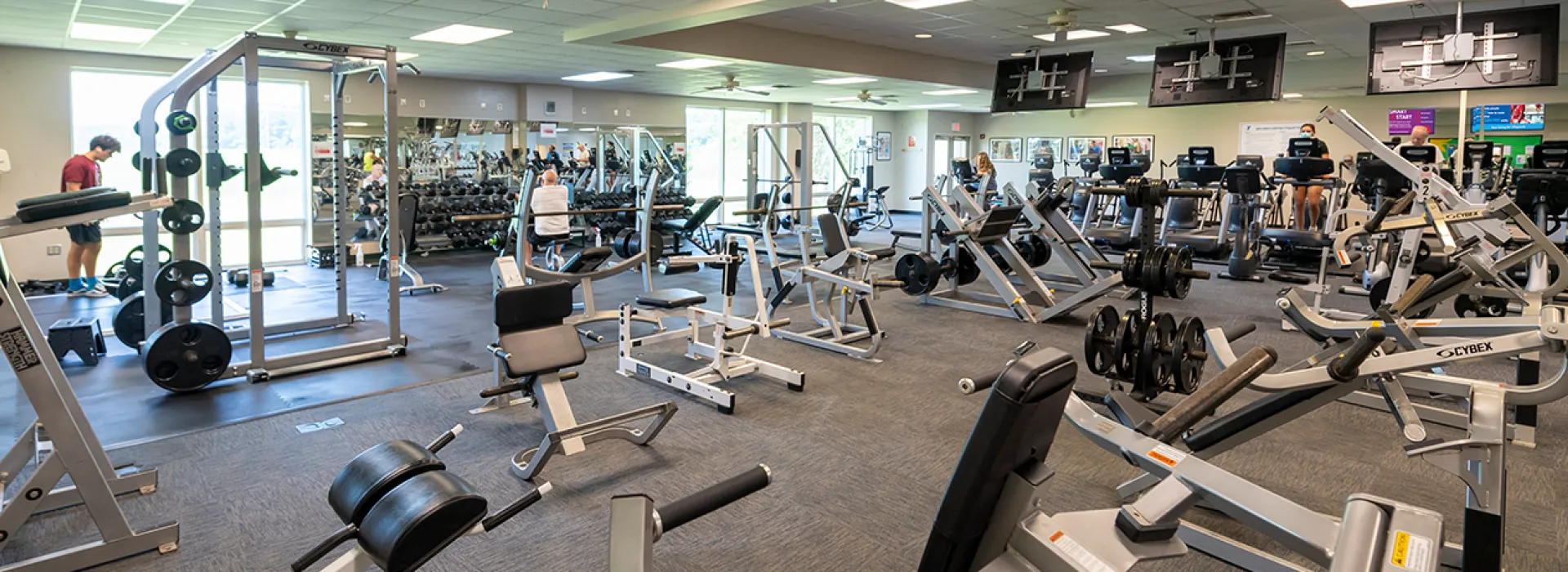 Strength equipment on the wellness floor